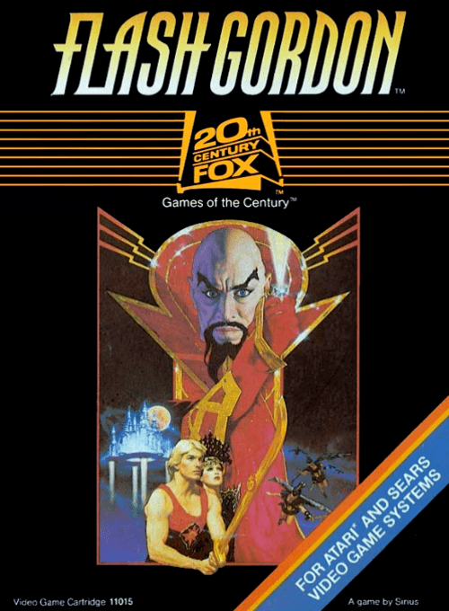 Flash Gordon box art for Atari 2600